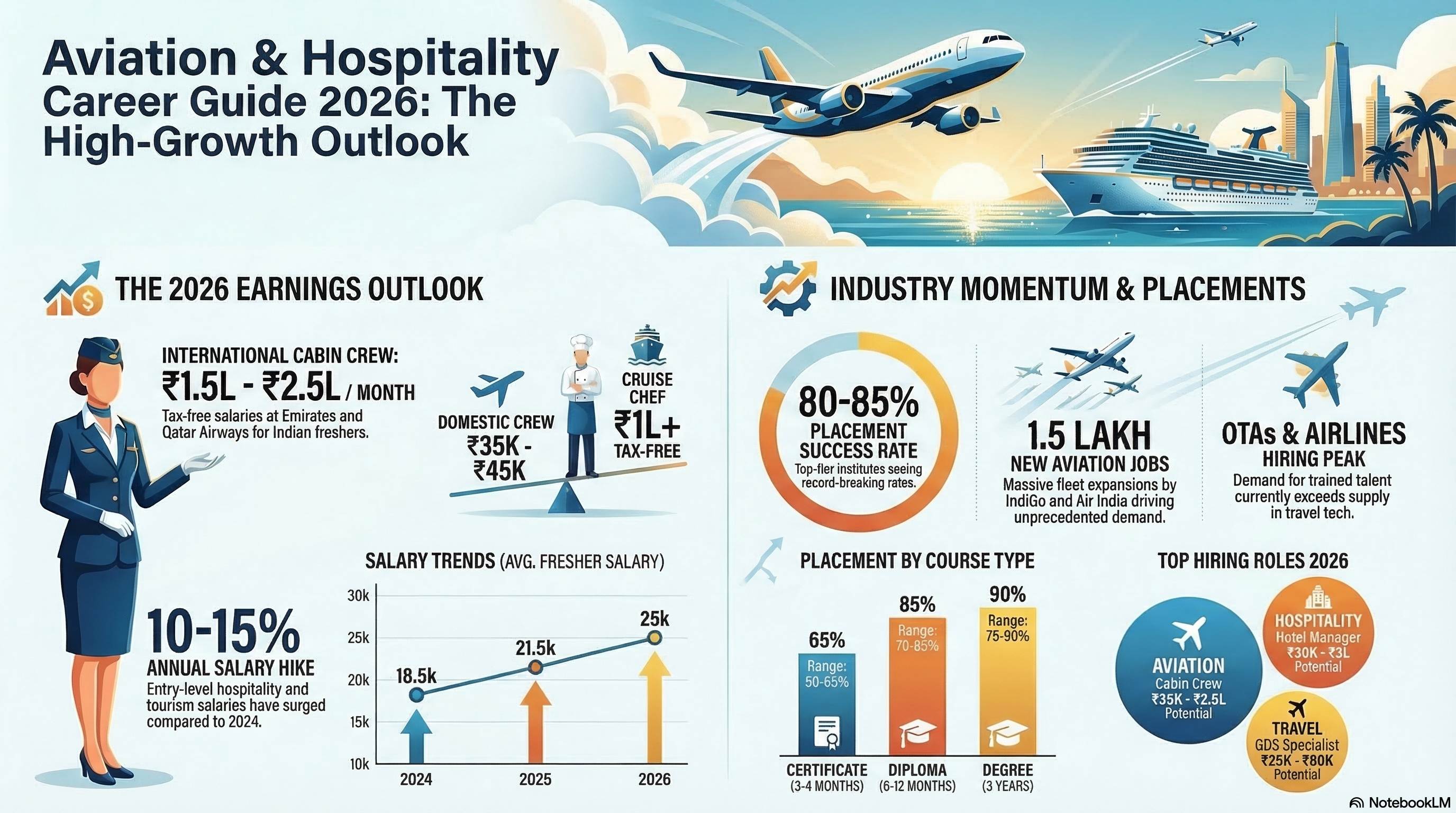 Tourism Management Placement Record 2026: Industry Trends & Success Rates - Travel & Tourism career guide from Wings Institute Vadodara Gujarat